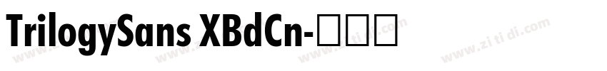 TrilogySans XBdCn字体转换